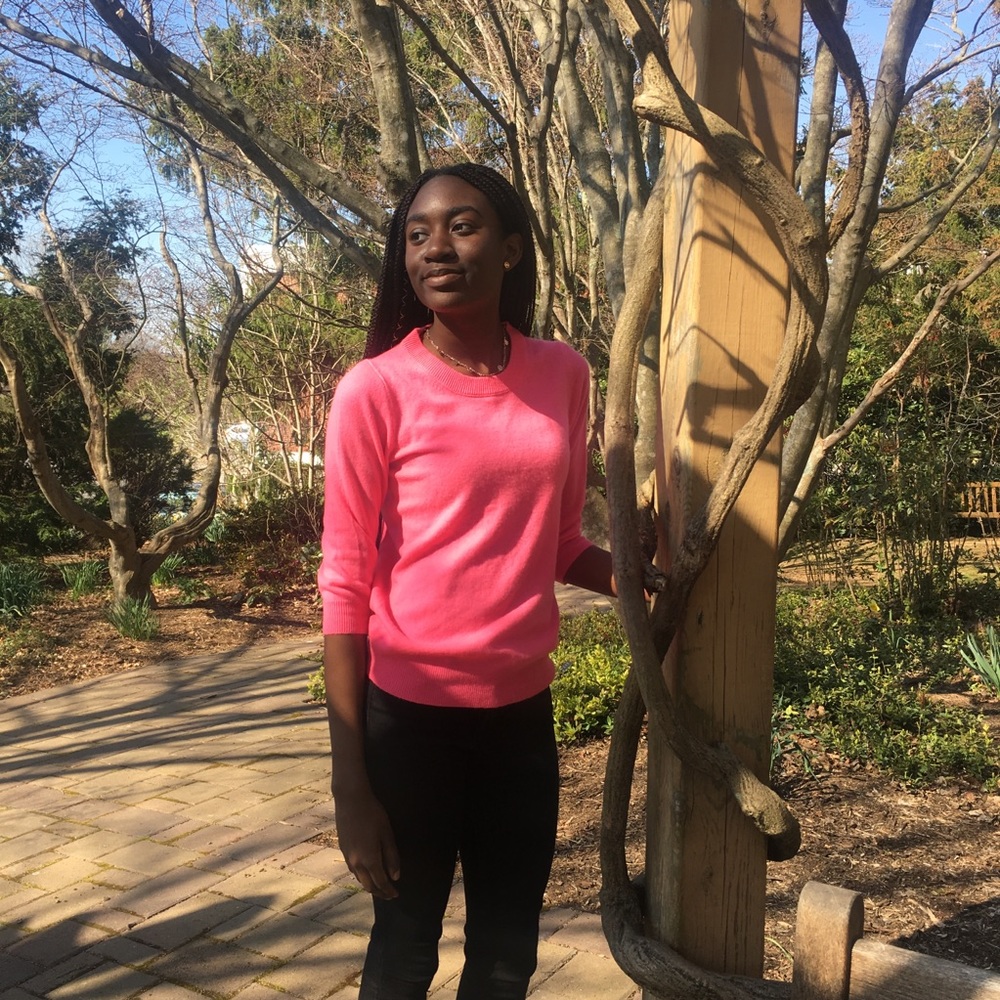 J.Crew Pink Crewneck Cashmere Sweater